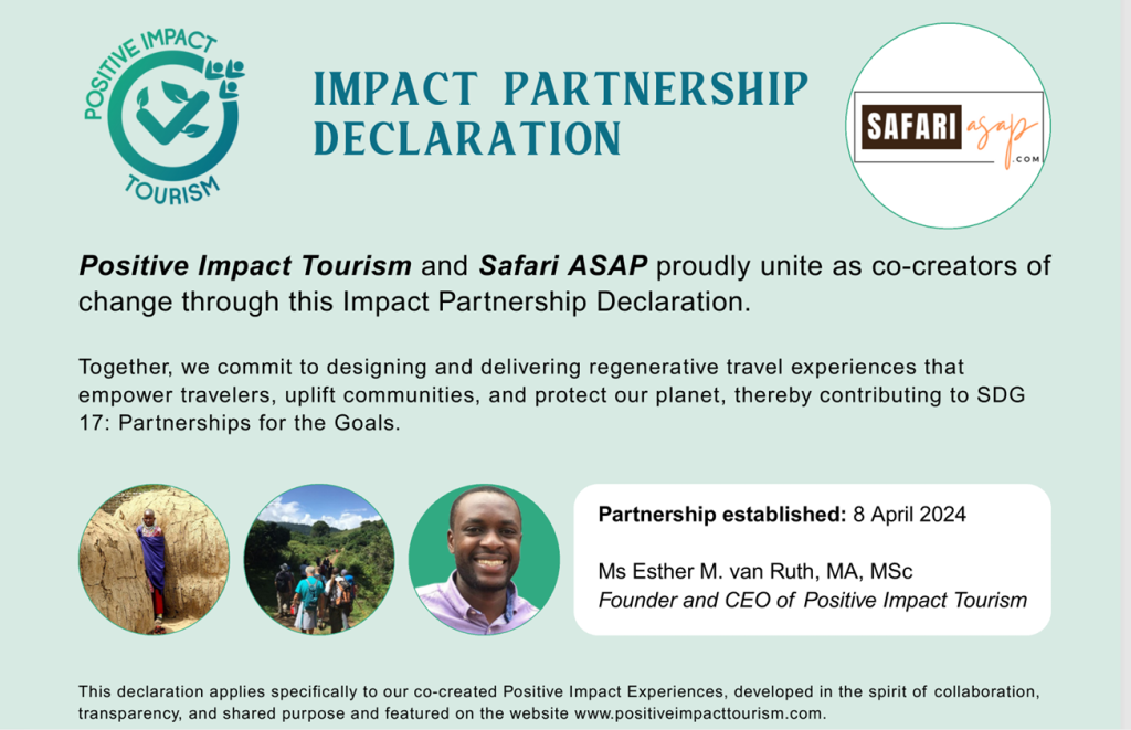 Safari ASAP - Sustainability Certificate